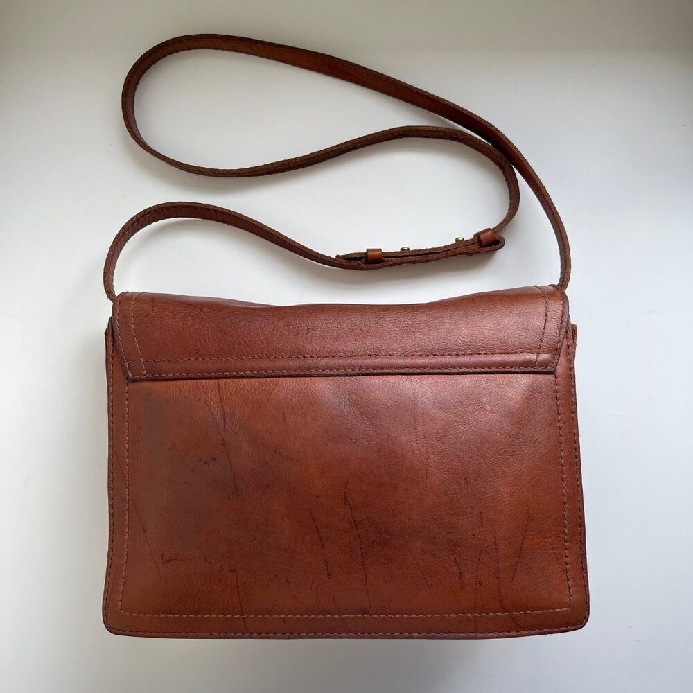 Vintage Madewell "The Sketchbook" Rich Brown Leather Bag - Picture 6 of 13